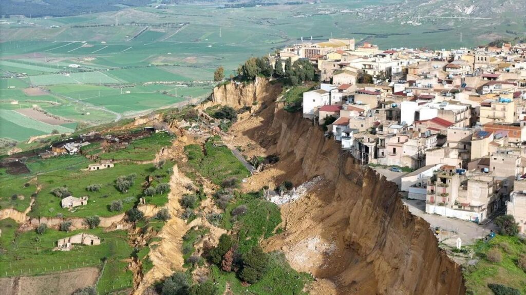Landslide leaves Sicily town teetering after heavy rain