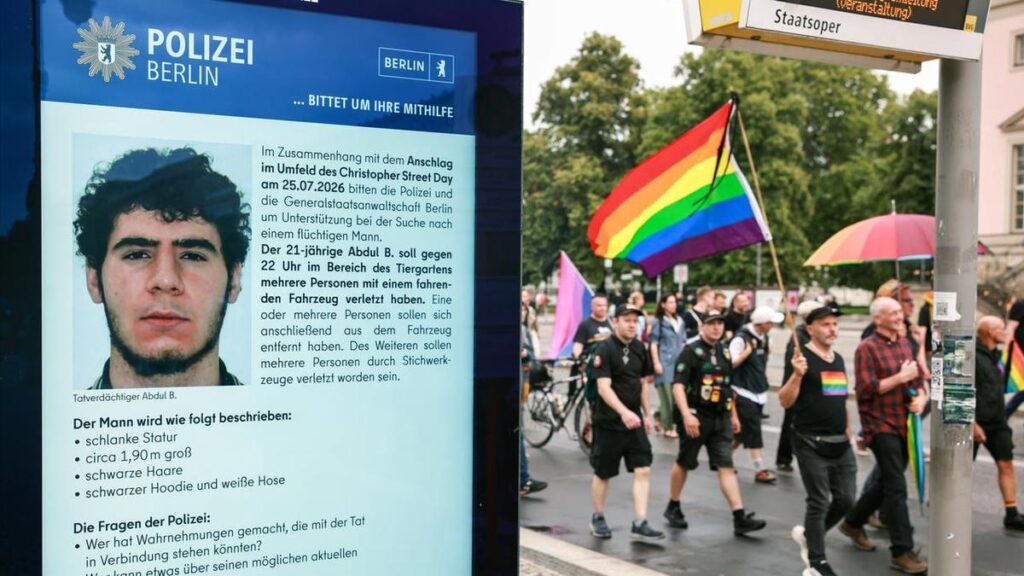 What is known about the suspected Berlin Pride attacker
