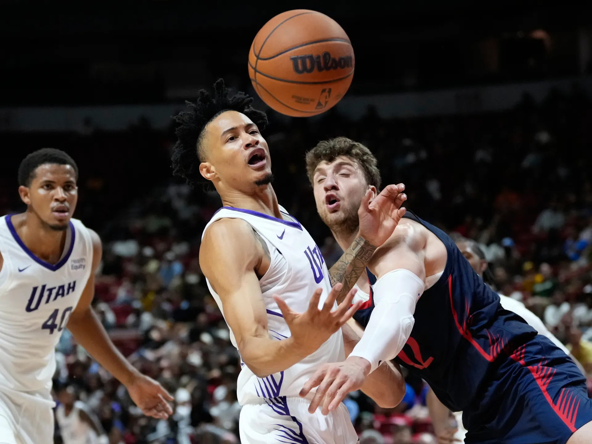 Utah Jazz guard Trey Alexander stretchered off court in NBA Summer League | Basketball News