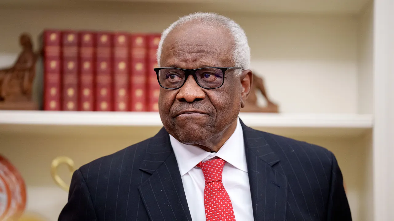 Clarence Thomas gets emotional recalling vow to honor grandparents