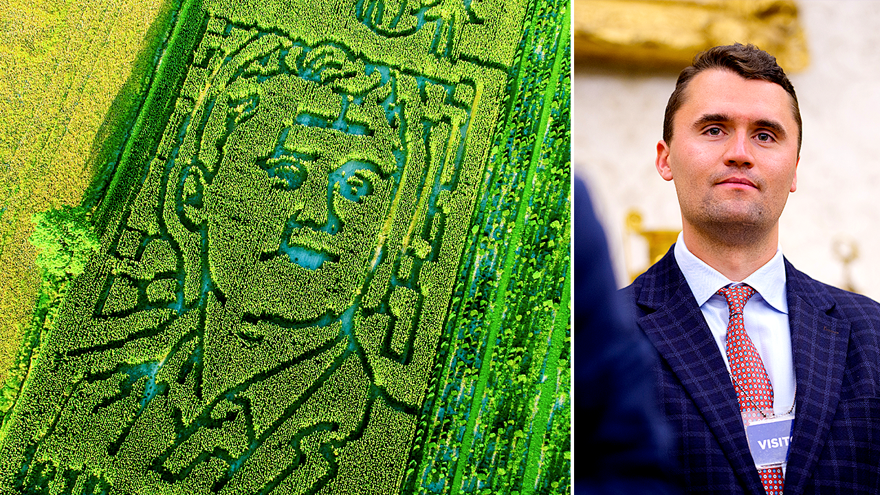 Indiana farm’s Charlie Kirk corn maze tribute draws controversy