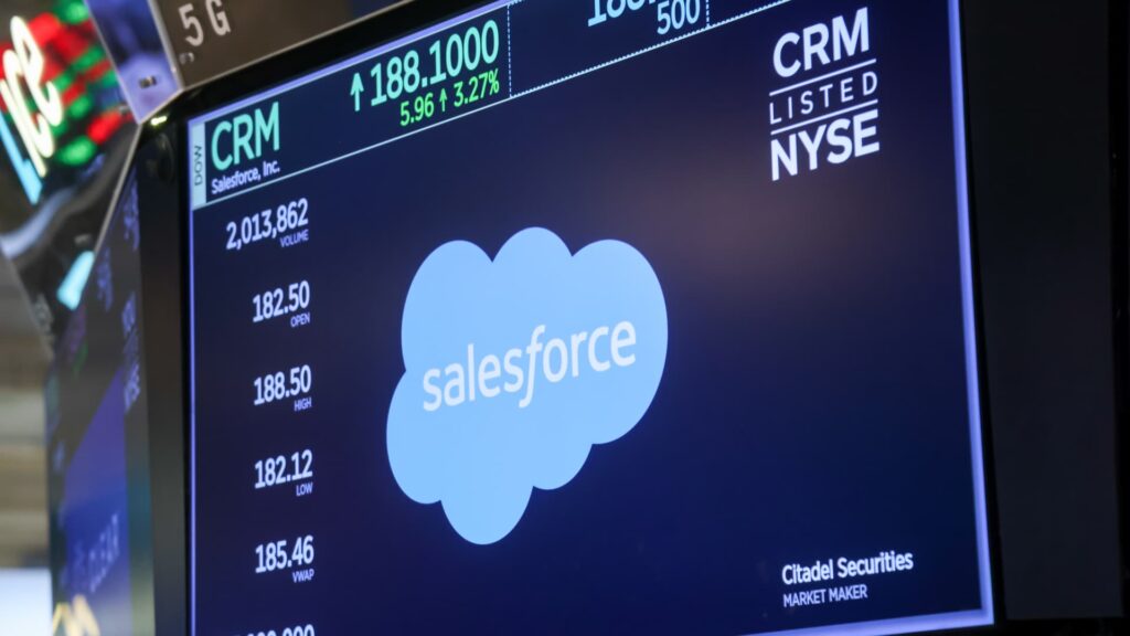 Stocks making the biggest moves premarket: CRM, FSLR, BIIB
