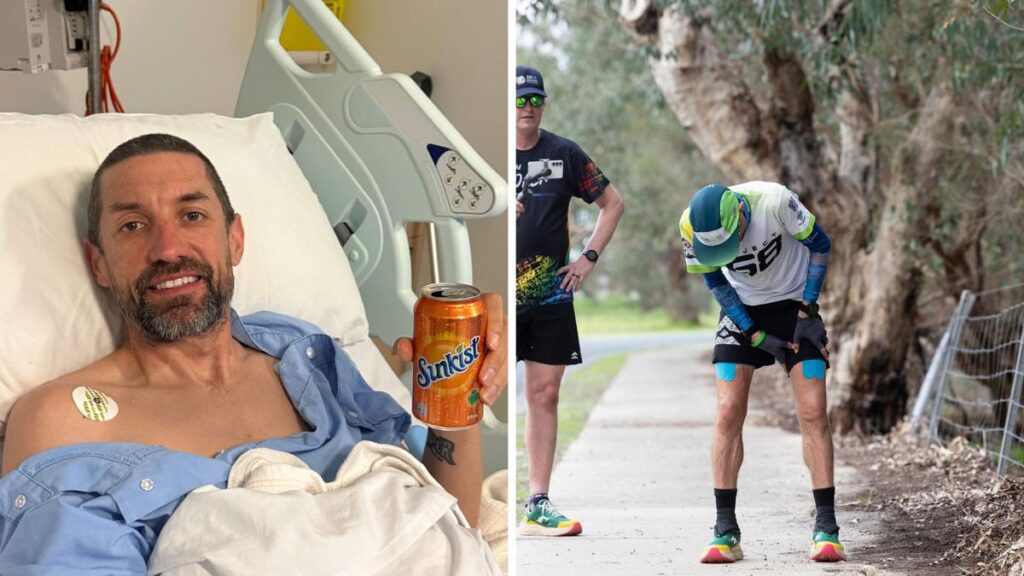 Telethon ultra-marathon hero Phil Gore rushed to hospital after pushing body to the limit for WA’s sick kids